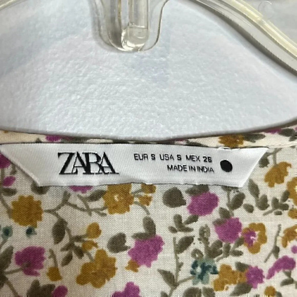 Zara floral patterned peasant dress - Picture 3 of 5